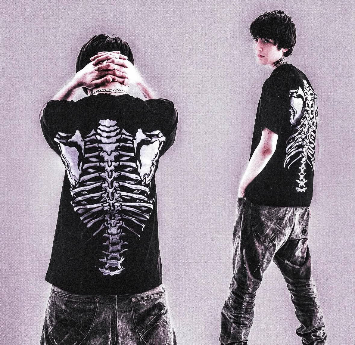 SKELETON WHITE T-SHIRT